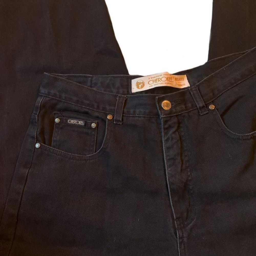 Cherokee Relaxed Black Jeans - Picture 2 of 4